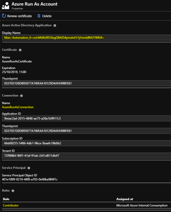 20181101 RunAs account