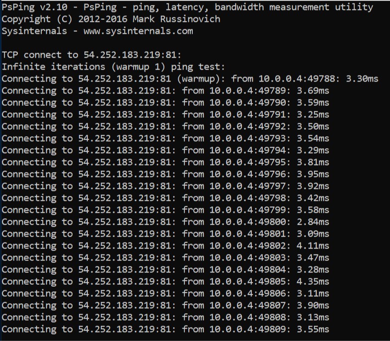 latencyawstoazurereceive